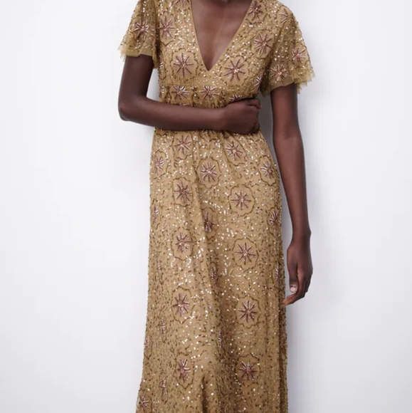 BEADED SPECIAL EDITION KNIT DRESS - Picture 3 of 12